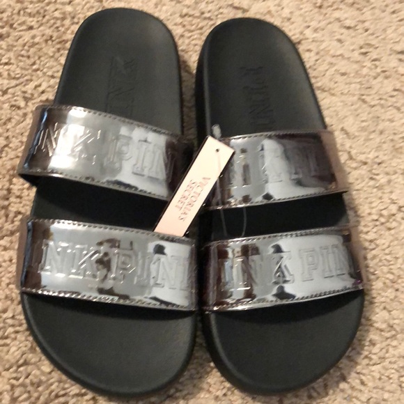 PINK Victoria's Secret Shoes - New Victoria’s Secret Slides double strap 5/6 (S)